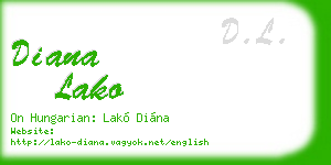 diana lako business card